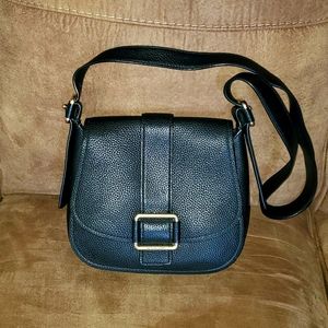 Michael Kors Maxine Large Leather Saddle Bag
